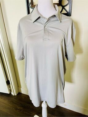 Men's Light Gray Izod Polo Golf Shirt